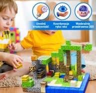 Klocki Magnetyczne Minecraft Random Kolor 100 Elementów Magnetic blocks
