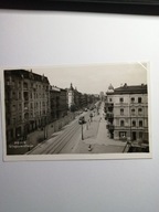 POZNAŃ - POSEN 1930- ULICA GŁOGOWSKA - STARY TRAMWAJ - WITRYNA SKLEPU