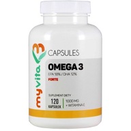 Kapsułki omega-3 MyVita EPA 18% / DHA 12% bez cukru bez laktozy 120 szt.