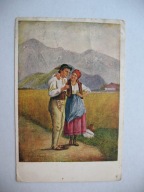 K. WIENIAWSKI IDYLLA GÓRSKA GÓRAL TATRY przedwojenna POCZTÓWKA