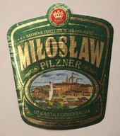 ETYKIETA - BROWAR FORTUNA W MIŁOSŁAWIU - MIŁOSŁAW - PILZNER - OTWARTA FERME