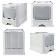 KUWETA DLA KOTA Z SZUFLADĄ ZAMKNIĘTA DUŻA KRYTA NA ŻWIREK TOALETA + ŁOPATKA