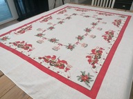 LNIANY ŚWIĄTECZNY OBRUS MIKOŁAJE 178 x 148