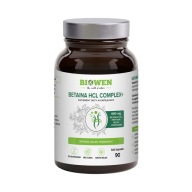 Biowen Betaina HCl Complex Plus wspiera trawienie Pepsyna 90 kapsułek