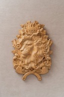 Drewniane ozdoby, Lew, prezent z drewna, płaskorzeźba, prezent dla szefa