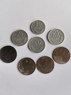 Zestaw 8 starych monet ( nr 32) Gramy dla WOŚP