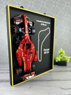 Ramka XL z wzorem toru na Bolid LEGO F1 77242 | Ferrari ŻÓŁTA LIMITOWANA