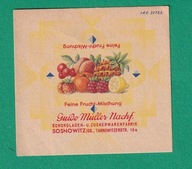 SOSNOWIEC, opakowanie, cukierek, okres okupacji, 7 x 7 cm /Ziel./