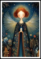 A2 OBRAZ PLAKAT ANIOŁ, PLAKAT Z ANIOŁEM, ANIELSKIE SKRZYDŁA, ANIELICA, NR7