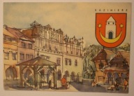 KAZIMIERZ. Rynek z kamienicami Przybyłów, XVII w. Mal. A., B. i M. Wochna