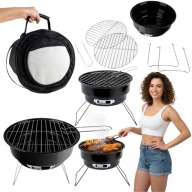 GRILL WĘGLOWY OGRODOWY PRZENOŚNY MAŁY TURYSTYCZNY BBQ POKROWIEC NA GRILL