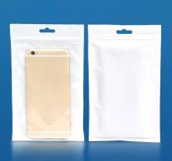 100 sztuk Woreczki strunowe perłowe 10x18cm grube 120um przezroczyste okno