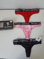 3szt Śliczne stringi Karl Lagerfel XXL 95%cotton