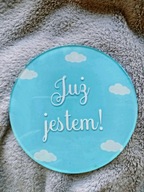 Tabliczka do zdjęć Już jestem, do sesji zdjeciowej, noworodkowej, narodzin