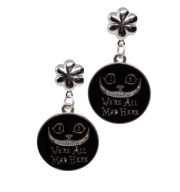 Kolczyki z kotem z Cheshire