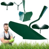 GLEBOGRYZARKA OBSYPNIK RĘCZNY PIELNIK MOCNY PŁUG OGRODOWY METALOWY ZIELONY