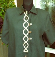 bawarska tunika/bluzka lniana r 46/48