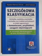 Szczegółowa klasyfikacja dochodów wydatków 2012