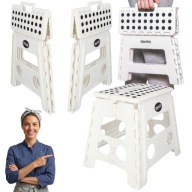 TABORET STOŁEK SKŁADANY ANTYPOŚLIZGOWY SCHODEK MOCNY STABILNY 150KG 32CM