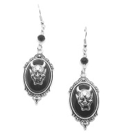 Kolczyki ANTIQUE z Chińską Maską