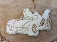 Dekor auto Bathweels scrapki. Urodzinowe dekoracje sklejka