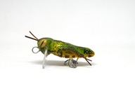 Wobler konik polny zielony hand made, rękodzieło