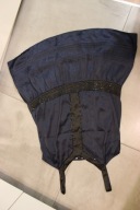 Sukienka granatowa koraliki święta 48 20