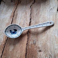 Łyżka 18 cm, Wzór kurka kura ceramika BOLESŁAWIEC