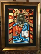 ŁUKASZ KOLMAN - PANTOKRATOR - AKRYL - PIĘKNY !!!