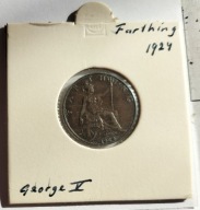 moneta Wielka Brytania 1/4 pens farthing Jerzy V 1924
