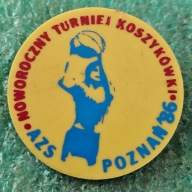 ODZNAKA NOWOROCZNY TURNIEJ KOSZYKÓWKI - AZS POZNAŃ 1986