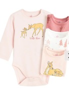 Cool Club Body dziewczęce z długim rękawem, Bambi, 4 szt. 62