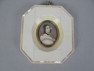Obraz miniatura portretowa oryginalna - Lady Jane Erskine