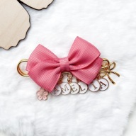 Zawieszka Agrafka Do Wózka Broszka z Imieniem 5-6 liter Kokardka Kolory