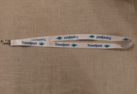 Smyczka z logo firmy z branży turystycznej NOWA