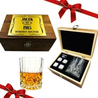ZESTAW DO WHISKY Z GRAWEREM PREZENT DLA NIEGO DLA MĘŻA WALENTYNKI