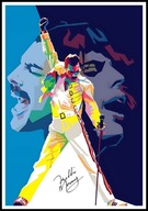 A2 PLAKAT MUZYCZNY MUZYKA ROCK QUEEN FREDDIE MERCURY