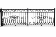 Kuta balustrada balkonowa PREMIUM 4,52 m + segmenty 6,38m | stal pełna