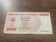 Zimbabwe - 10000000 dolarów - 2008