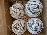 Komplet bombek szydełkowych 4 szt. - rękodzieło