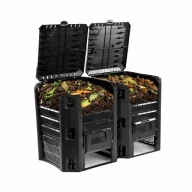 Kompostownik 800L dwukomorowy czarny Prosperplast model 2026