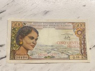 Madagaskar - 500 franków - rzadki