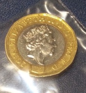 Moneta 1 funt Anglia 2016