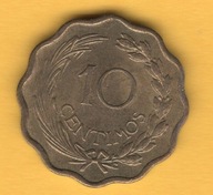 Paragwaj 10 centymów, 1953