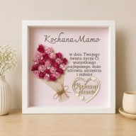 Bukiet 3D - prezent na DZIEŃ MAMY | ramka GRATIS