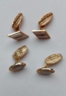 Spinki do mankietów 2 komplety