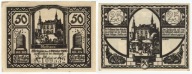 Banknoty zastepcze miasta - STRIEGAU - Strzegom - 25 Pf + 50 Pf.