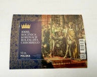 Znaczek 1000 rocznica koronacji Bolesława Chrobrego Blok fi 5443 Polska