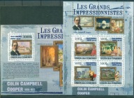 IMPRESSIONIZM-COLIN COOPER. COMORES. Mi Bl.+ark. A**2009r.