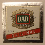 ETYKIETA - DAB - DORTMUNDER ACTIEN - BRAUEREI - ORIGINAL - DAB